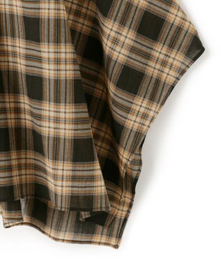 23区 S 【WEB&一部店舗限定】シアーコットン チェック シャツ ブラックチェック