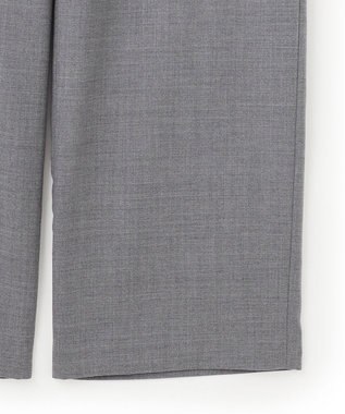 23区 L 【洗える】ナチュラルストレッチサキソニー ベイカー ドロスト パンツ グレー系