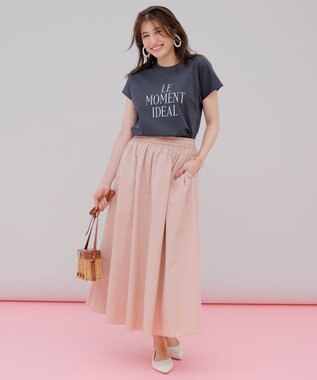 UNFILO 【UVケア/接触冷感】汗ジミ防止 撥水ロゴT チャコール