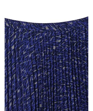 AMERICAN HOLIC 丈違いプリントプリーツスカート Navy