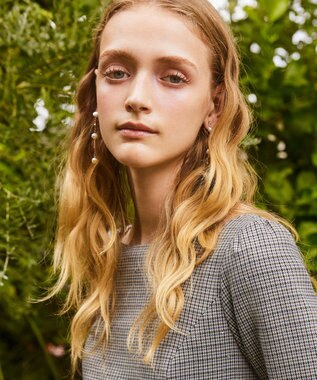 TOCCA PEARL STATION EARRINGS 淡水バロックパール イヤリング シルバー系