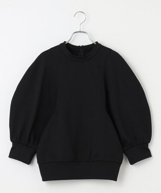 #Newans ラウンドスリーブカットソー ブラック