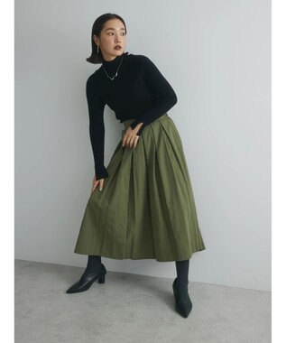 Green Parks armonia．フレアスカート Khaki