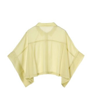 Green Parks ・ＥＬＥＮＣＡＲＥ　ＤＵＥ　ラメシフォンショートシャツ Yellow