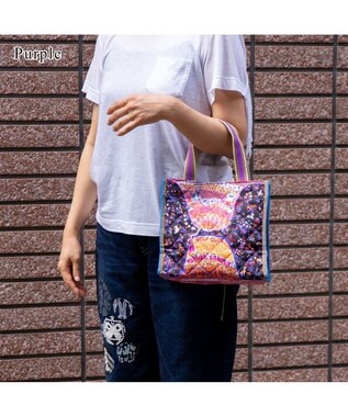 tsumori chisato CARRY ガーデンゴルフクラブキルト ハンドバッグ 手提げ
