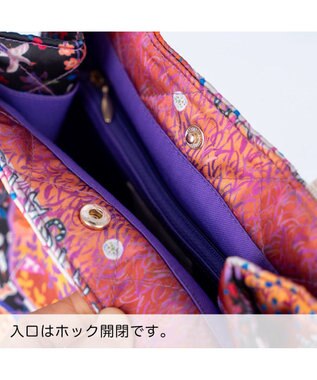 tsumori chisato CARRY ガーデンゴルフクラブキルト ハンドバッグ 手提げ パープル