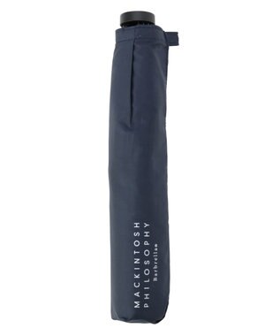 MOONBAT 【大きめ】マッキントッシュ フィロソフィー 折りたたみ傘 Barbrella 超軽量 約105g 無地 55cm ネイビーブルー