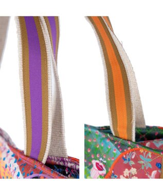 tsumori chisato CARRY ガーデンゴルフクラブキルト ハンドバッグ 手提げ パープル