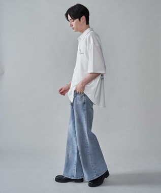 WEGO アムンゼンフォトプリントBIGシャツ（SS） ホワイト