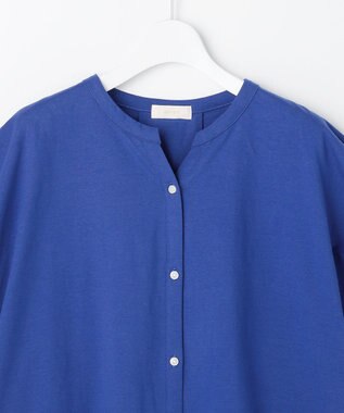ANY SIS L 【美ライン大人T】裾タックゆる プルオーバー ブルー