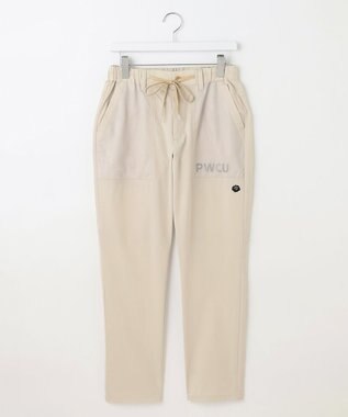 PW CIRCULUS 【MEN】ベンチレーション テーパードパンツ ゴルフ ベージュ系
