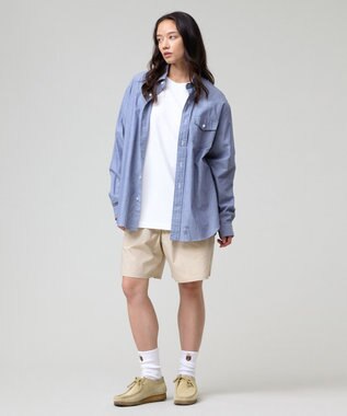 J.PRESS MEN 【J.PRESS ORIGINALS】【UNISEX】Cotton Jersey Small Logo Long Sleeve T-shirt ホワイト系