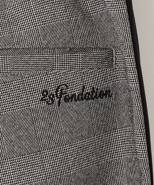 23区GOLF 【23Fondation/MEN】グレンチェック パンツ ブラック系3