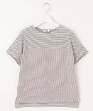 J.PRESS LADIES L 【WEB限定カラーあり・抗菌消臭・吸水速乾】サッカージャージー フレンチスリーブ カットソー ブラウン系1