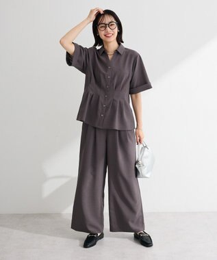 Green Parks ＳＥＴ２点　シャツパンツセットアップ Charcoal Gray