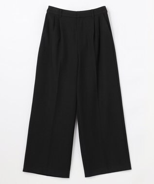 ANY 【LEE掲載/6サイズ展開/裏起毛/ウエストゴム】ウォームワイドパンツ ブラック