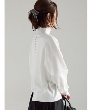 Te chichi バックビジューニット オフホワイト