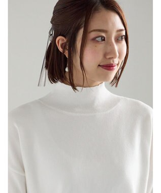 Te chichi バックビジューニット オフホワイト