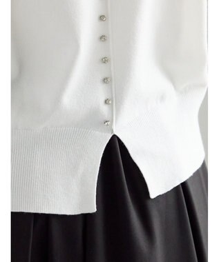 Te chichi バックビジューニット オフホワイト