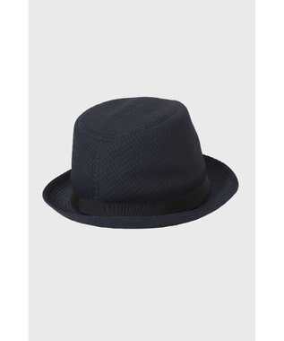 DAKS パッカブルシアサッカー マニッシュハット ネイビー