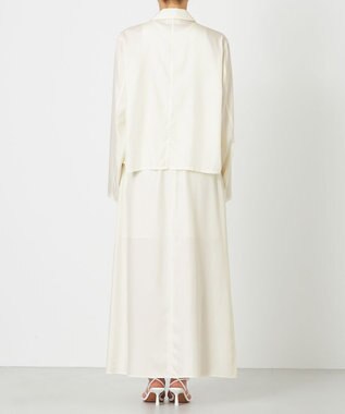 NAVE 【ReNAVE・セットアップ可/洗える/UVケア/接触冷感】フィブリルシャンブレー Aラインスカート アイボリー系