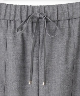 23区 L 【洗える】ナチュラルストレッチサキソニー ベイカー ドロスト パンツ グレー系