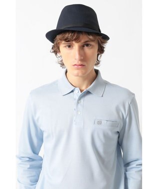 DAKS パッカブルシアサッカー マニッシュハット ネイビー