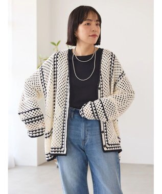 AMERICAN HOLIC クロシェカーディガン Ivory