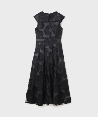 GRACE CONTINENTAL ローズ刺繍ワンピース ブラック