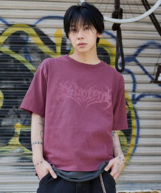 WEGO 【ユニセックス着用ITEM】ピグメントグラフィックT（SS） ピンク