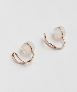 Phoebe 【 K10 】エンフォルドリーフイヤリング　ローズゴールド ローズゴールド