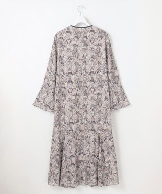 自由区 【洗える】バロックプリント ワンピース ローズ系5