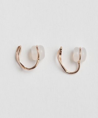 Phoebe 【 K10 】エンフォルドリーフイヤリング　ローズゴールド ローズゴールド