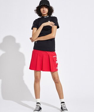 PW CIRCULUS 【UVカット / 接触冷感 / 伸縮性抜群】【WOMEN】フロントプリーツ ゴルフウェア レディース レッド系