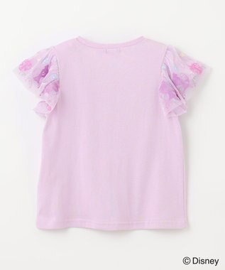 ANY KIDS 【ディズニープリンセス】袖 刺繍 Tシャツ ラベンダー<ラプンツェル>