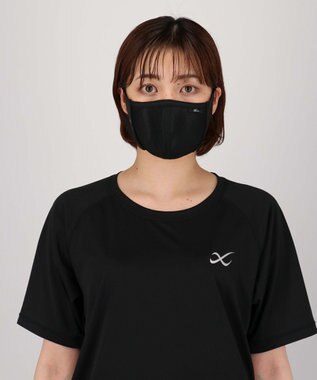 CW-X 【UNISEX】スポーツマスク　息がしやすい３D設計　フィットしやすいノーズワイヤー　メッシュ　/ワコール　HYR701 ブラック