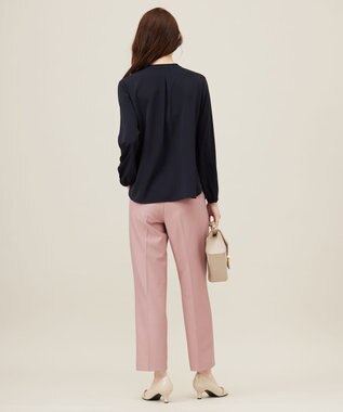 ANY SIS L 【洗える】褒めらレディテーパード パンツ ピンク