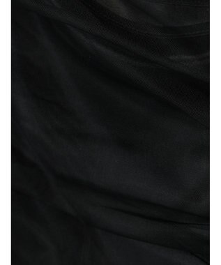 Green Parks ・ＥＬＥＮＣＡＲＥ　ＤＵＥ　チュールギャザーブラウス Black