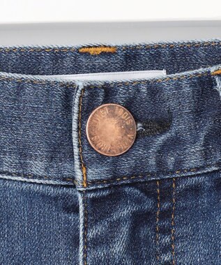 23区 【接触冷感】23区DENIM サマー ストレート ワイド パンツ ウォッシュドブルー系