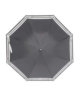 MOONBAT POLO RALPH LAUREN（ポロ ラルフローレン）晴雨兼用日傘 ボーダー ポロポニー 長傘 遮光率100％ 遮熱 UV ブラック