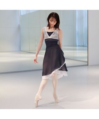 Chacott 【AKANE TAKADA】リハーサルスカート ネイビー