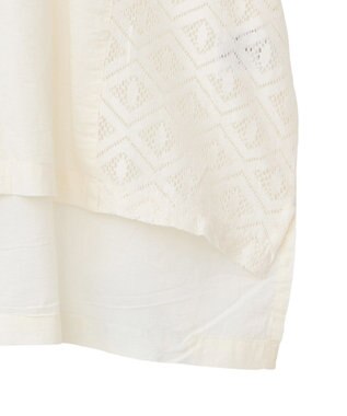 CRAFT STANDARD BOUTIQUE レースパッチワークシャツ Ivory
