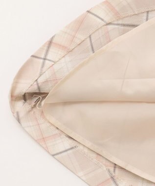 ANY KIDS ジャケット付き チェック ワンピース ピンクベージュ