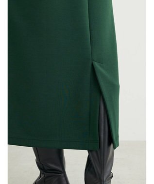 Green Parks キーネックダンボールジャンスカ Dark Green