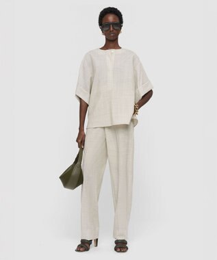 JOSEPH ライトウール　ブラウス Marble Melange