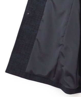 JOSEPH HOMME パッチジャガードジャージー　チェスターコート ネイビー系3