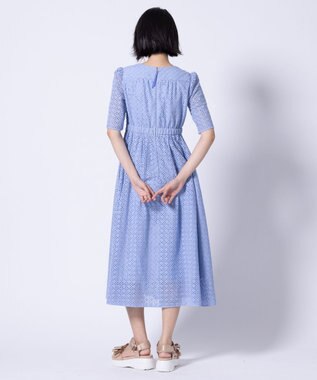 TOCCA 【洗える・消臭】FLOWER OF ZELLIGE ドレス アイスブルー