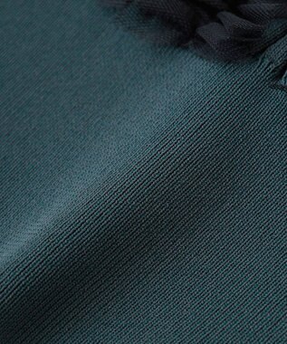 YECCA VECCA 2wayチュールフリルニット Black