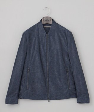 GOTAIRIKU 新素材【洗える/シワになりにくい/ストレッチ】カラミプリント MA-１ブルゾン ネイビー系8