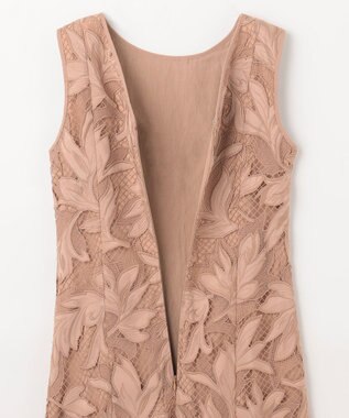 GRACE CONTINENTAL ケミカルリーフドレス ベージュ